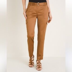 Chico’s Satin Cargo Ankle Pants